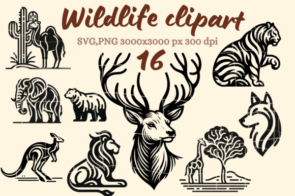 Download Wildlife Silhouette Outline Clipart - Premium Resources